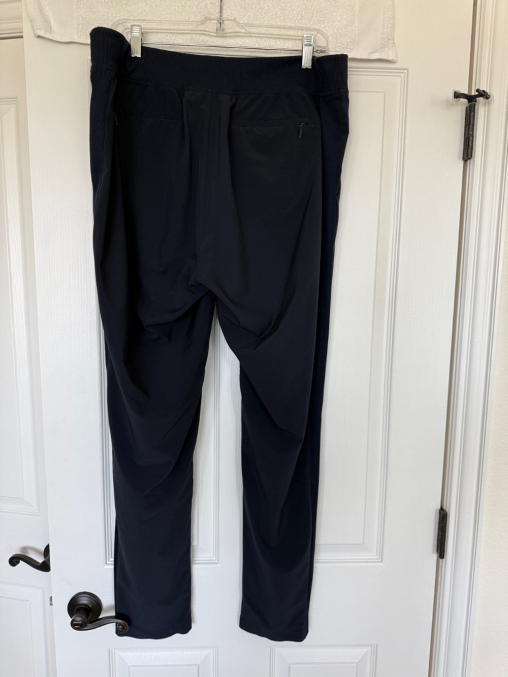 Athleta Brooklyn Ankle Pant Size 14 Tall Navy Blue 31” Inseam Side Slit Stretch - Picture 3 of 4